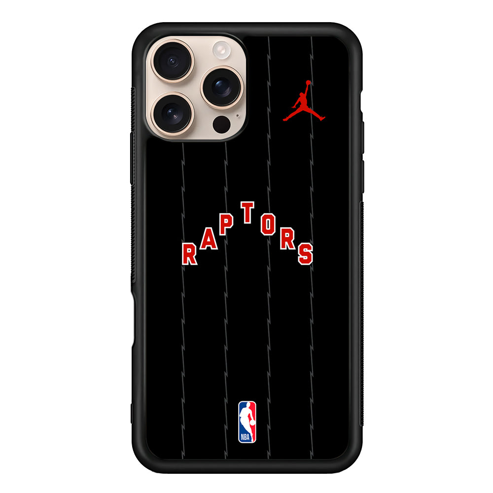 NBA Toronto Raptors Black Jordan iPhone 16 Pro Case - Altracase