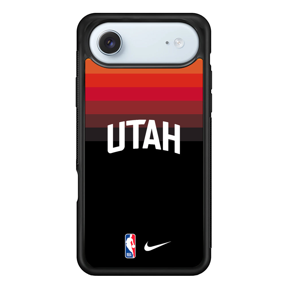 NBA Utah Jazz Black Nike iPhone 17 Air Case - Altracase