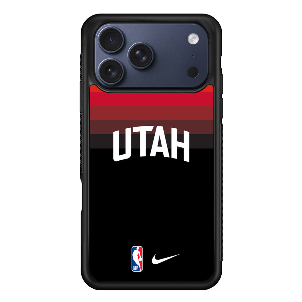 NBA Utah Jazz Black Nike iPhone 17 Pro Case - Altracase
