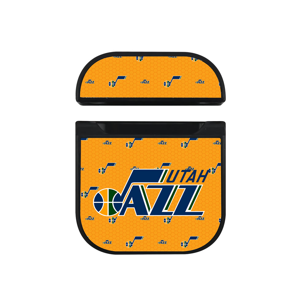 NBA Utah Jazz Orange Nest Apple AirPods Case-AirPod Case-Black-Altracase
