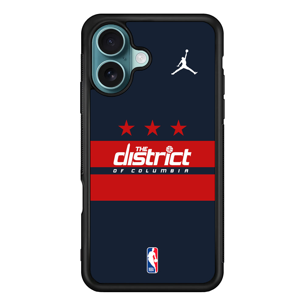 NBA Washington Wizards Navy Jordan iPhone 16 Plus Case - Altracase