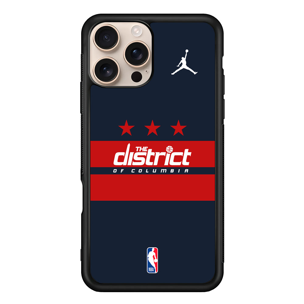 NBA Washington Wizards Navy Jordan iPhone 16 Pro Case - Altracase