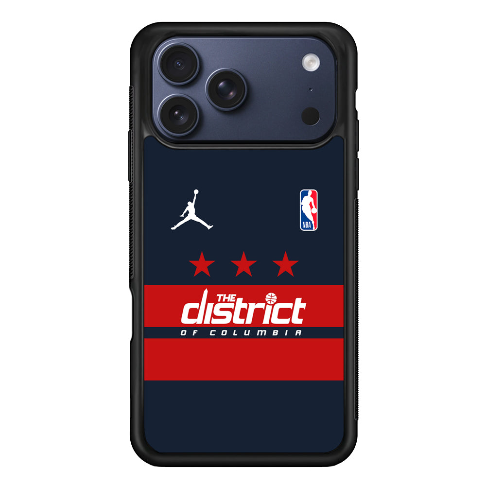 NBA Washington Wizards Navy Jordan iPhone 17 Pro Case - Altracase