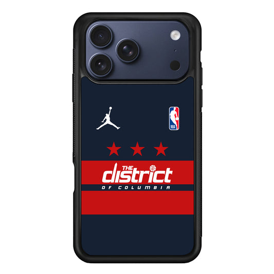 NBA Washington Wizards Navy Jordan iPhone 17 Pro Case - Altracase