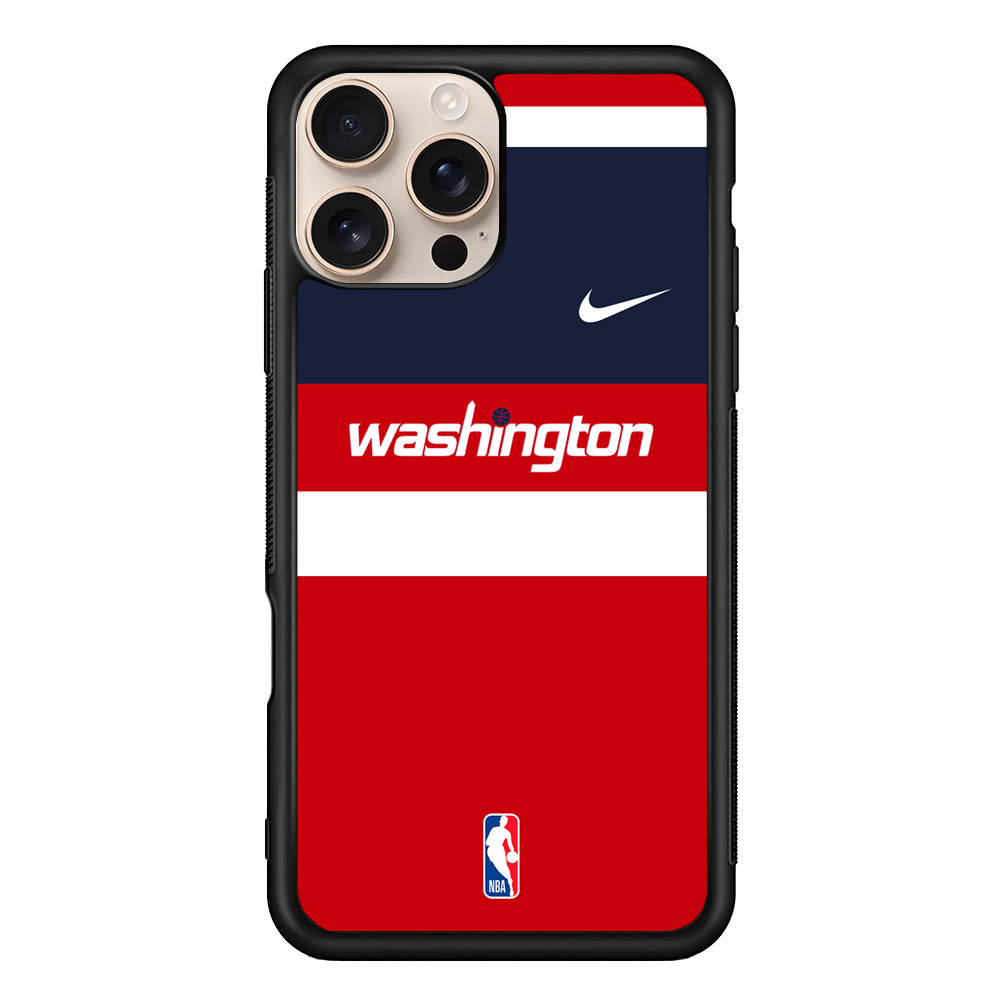 NBA Washington Wizards Red Nike iPhone 16 Pro Case - Altracase