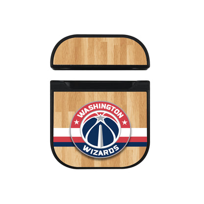 NBA Washington Wizards Wood Apple AirPods Case-AirPod Case-Black-Altracase