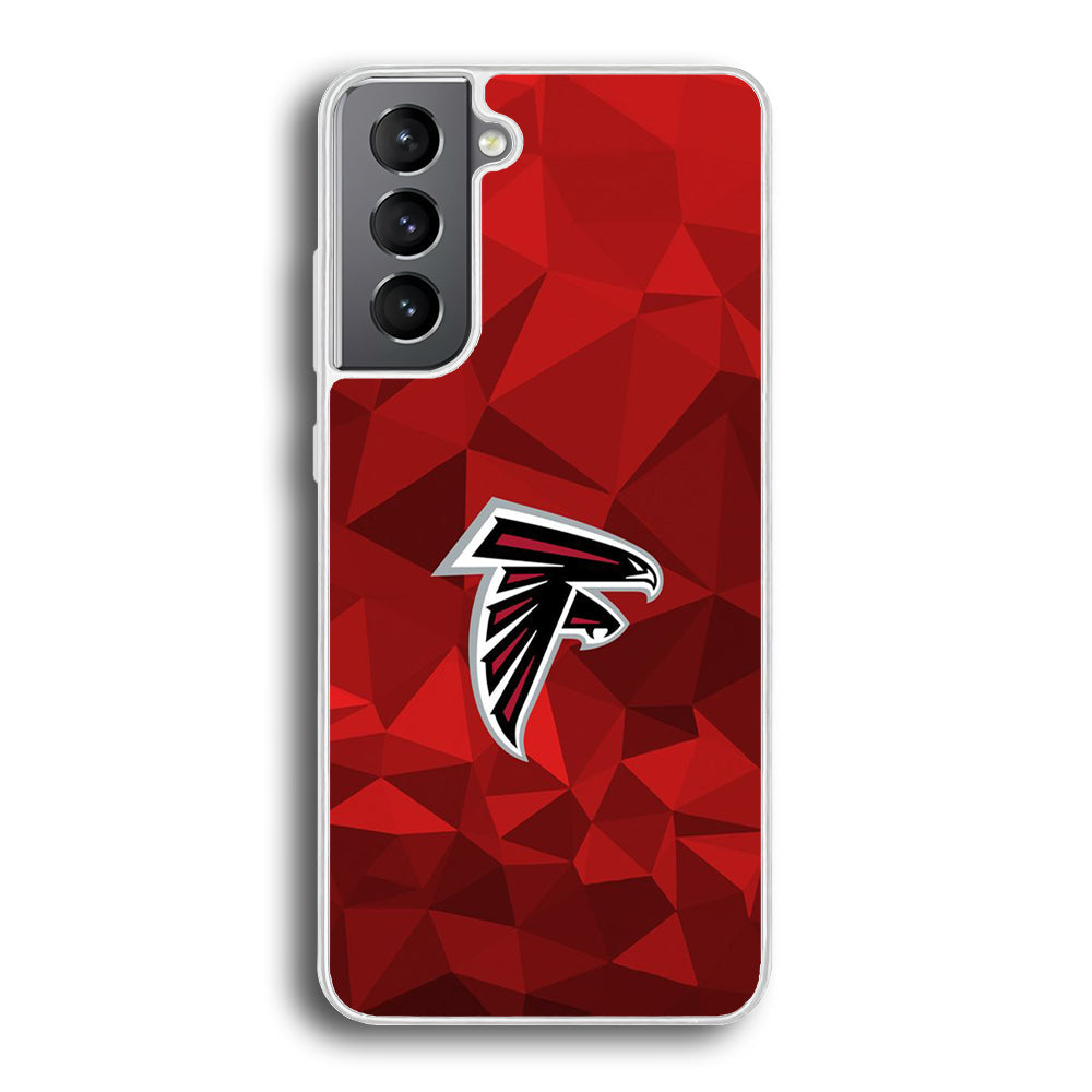 NFL Atlanta Falcons 001 Samsung Galaxy S22 Case-Phone Case-Rubber White (2D Case)-Altracase