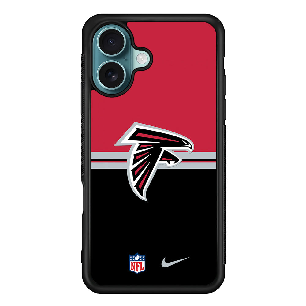 NFL Atlanta Falcons Black Nike iPhone 16 Plus Case - Altracase