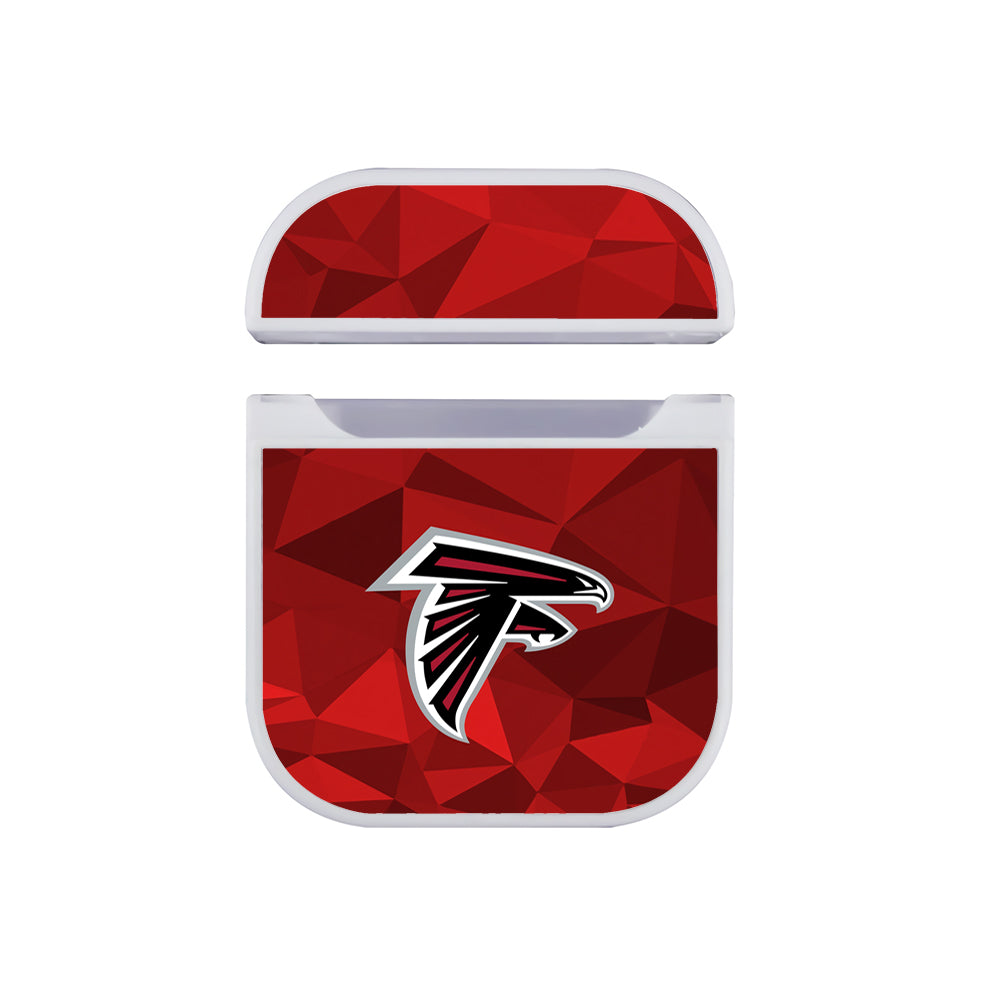 NFL Atlanta Falcons Polygonal Apple AirPods Case-AirPod Case-White-Altracase