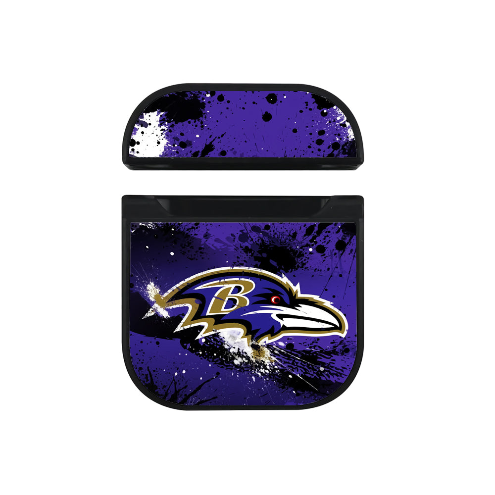 NFL Baltimore Ravens Abstract Apple AirPods Case-AirPod Case-Black-Altracase