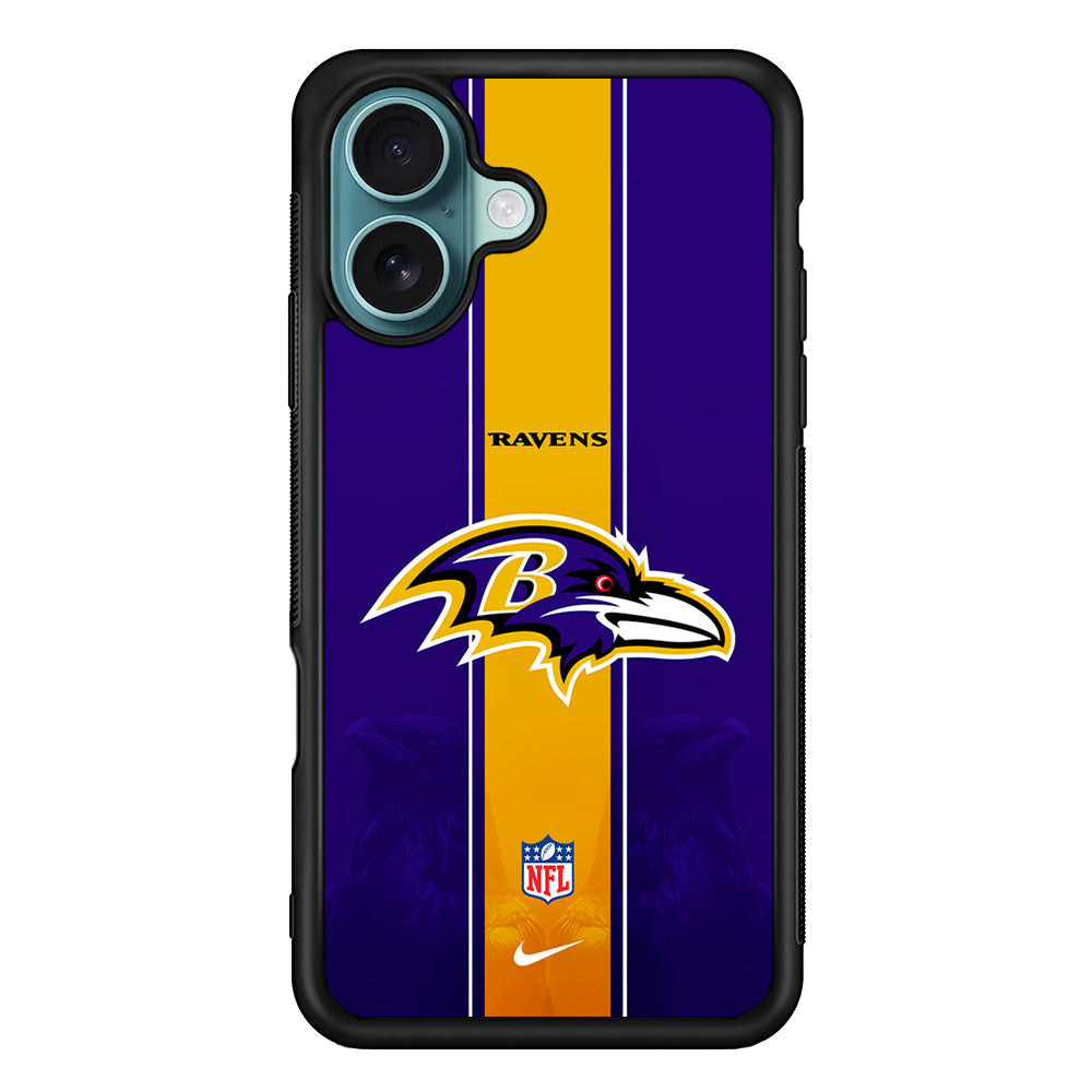 NFL Baltimore Ravens Navy Nike iPhone 17 Case - Altracase