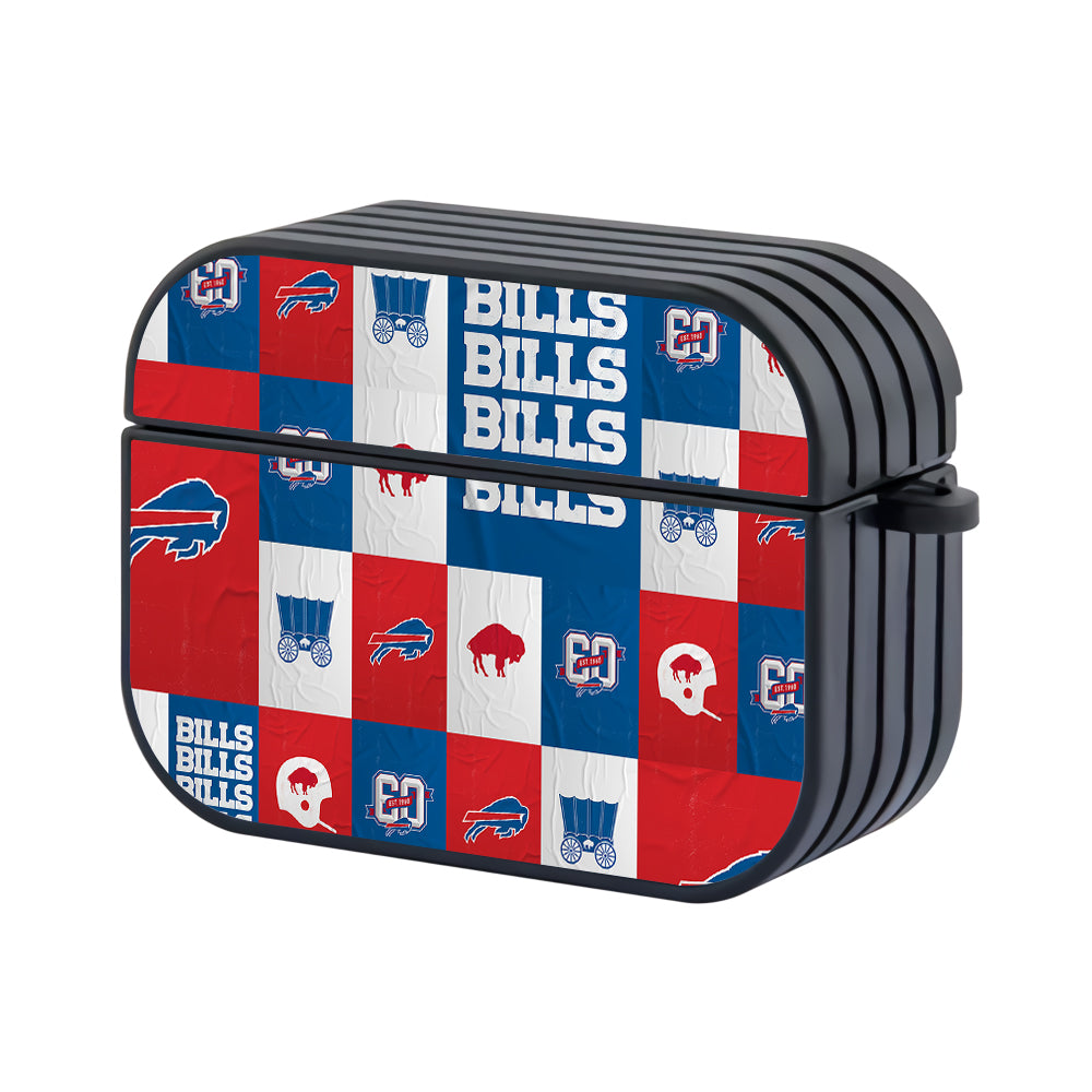 NFL Buffalo Bills Mosaic Apple AirPods Pro 3 Case-AirPods Pro 3 Case-Altracase