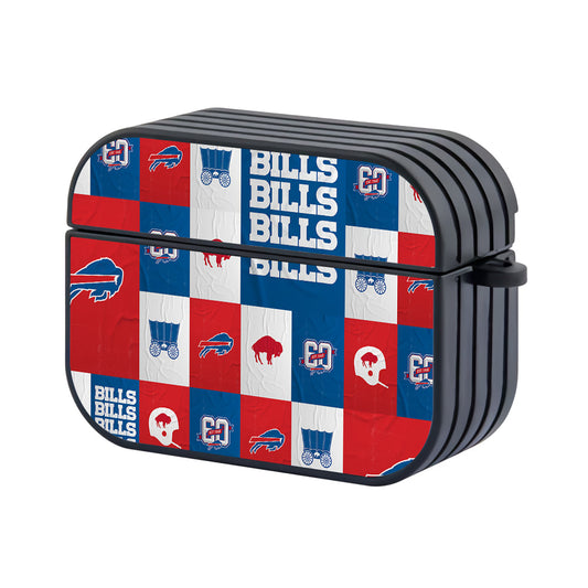 NFL Buffalo Bills Mosaic Apple AirPods Pro 3 Case-AirPods Pro 3 Case-Altracase