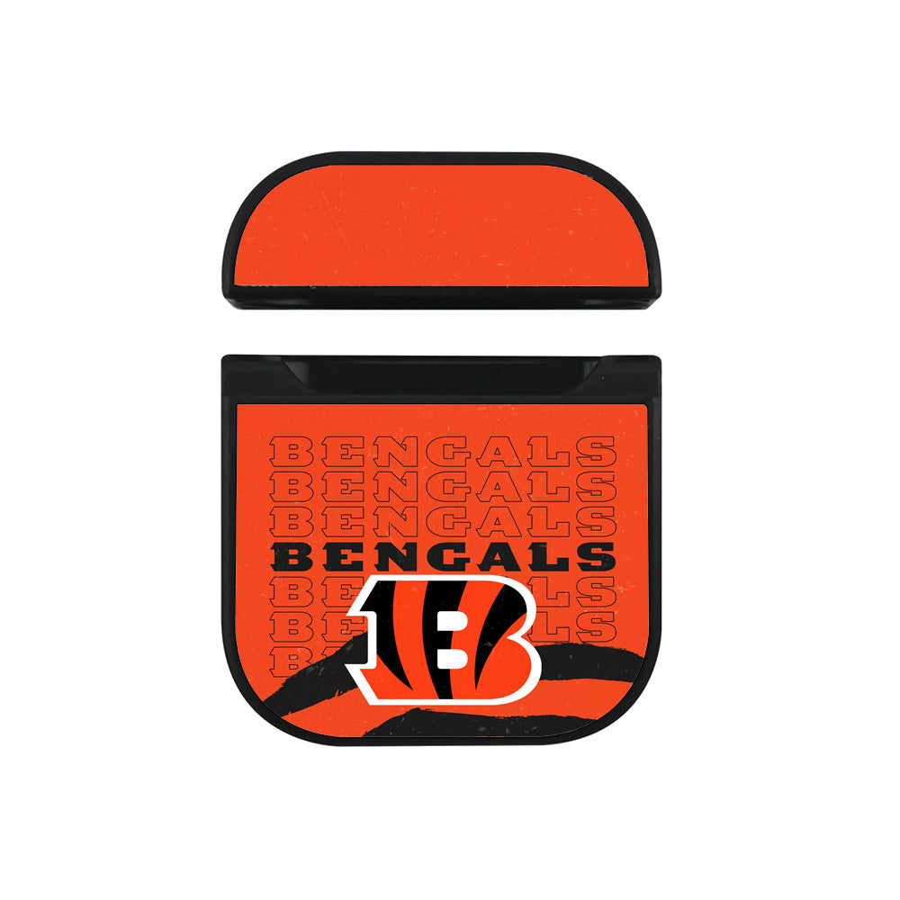 NFL Cincinnati Bengals Logo Apple AirPods Case-AirPod Case-Black-Altracase