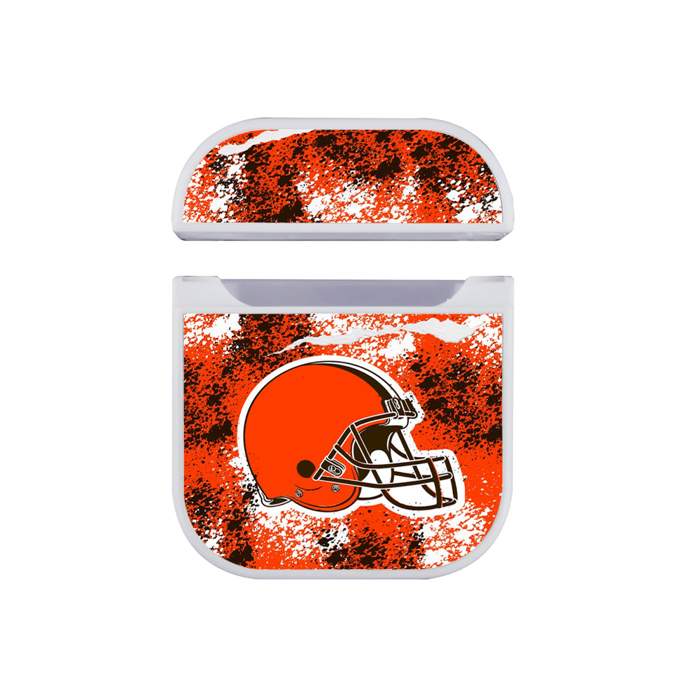 NFL Cleveland Browns Abstract Apple AirPods Case-AirPod Case-White-Altracase