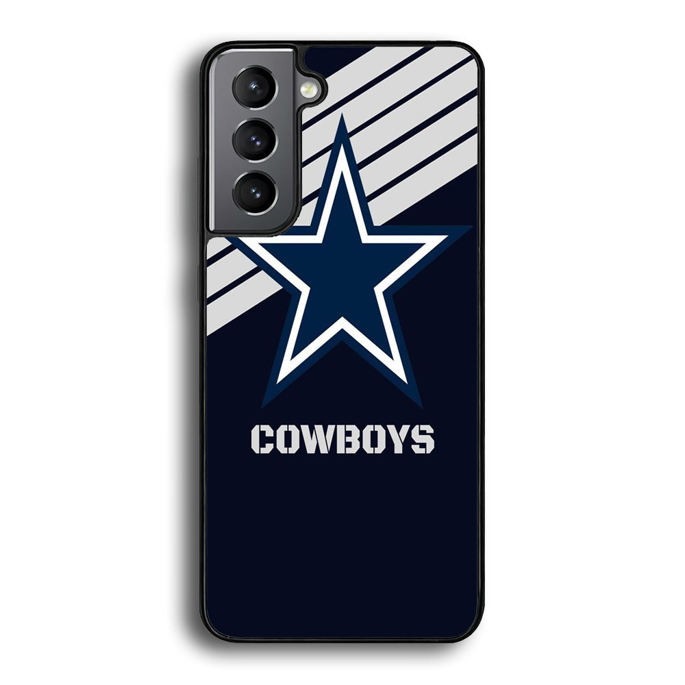 NFL Dallas Cowboys 001 Samsung Galaxy S22 Plus Case-Phone Case-Rubber Black (2D Case)-Altracase