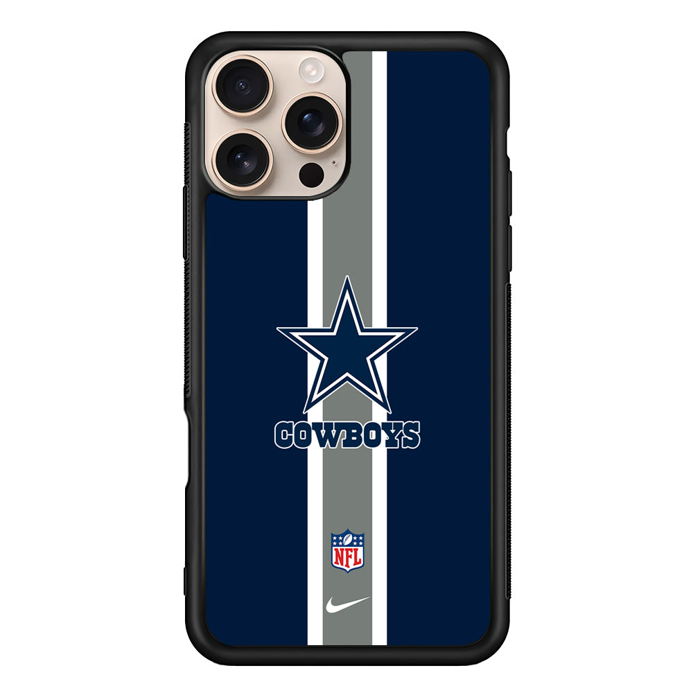 NFL Dallas Cowboys Stripe Nike iPhone 16 Pro Max Case - Altracase
