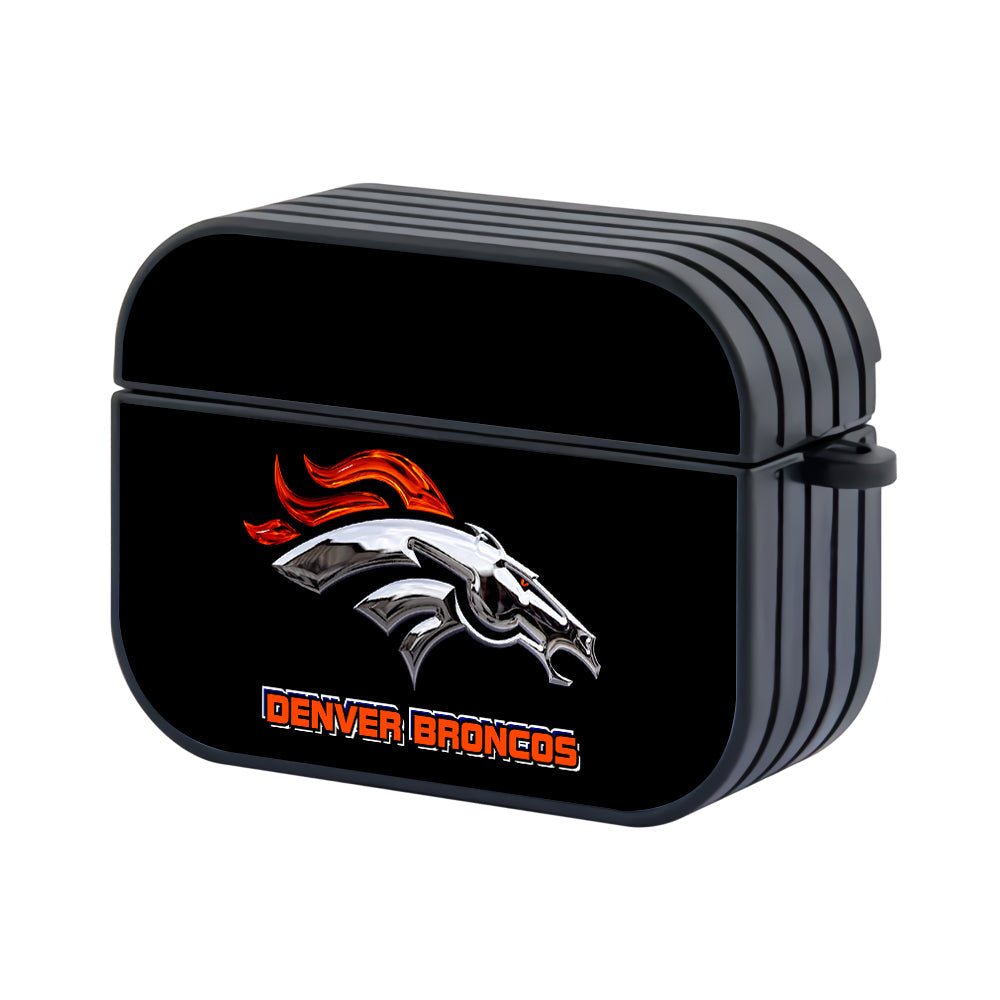 NFL Denver Broncos Silver Apple AirPods Pro 3 Case-AirPods Pro 3 Case-Altracase