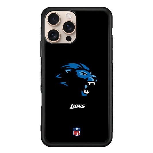 NFL Detroit Lions Black iPhone 16 Pro Max Case - Altracase