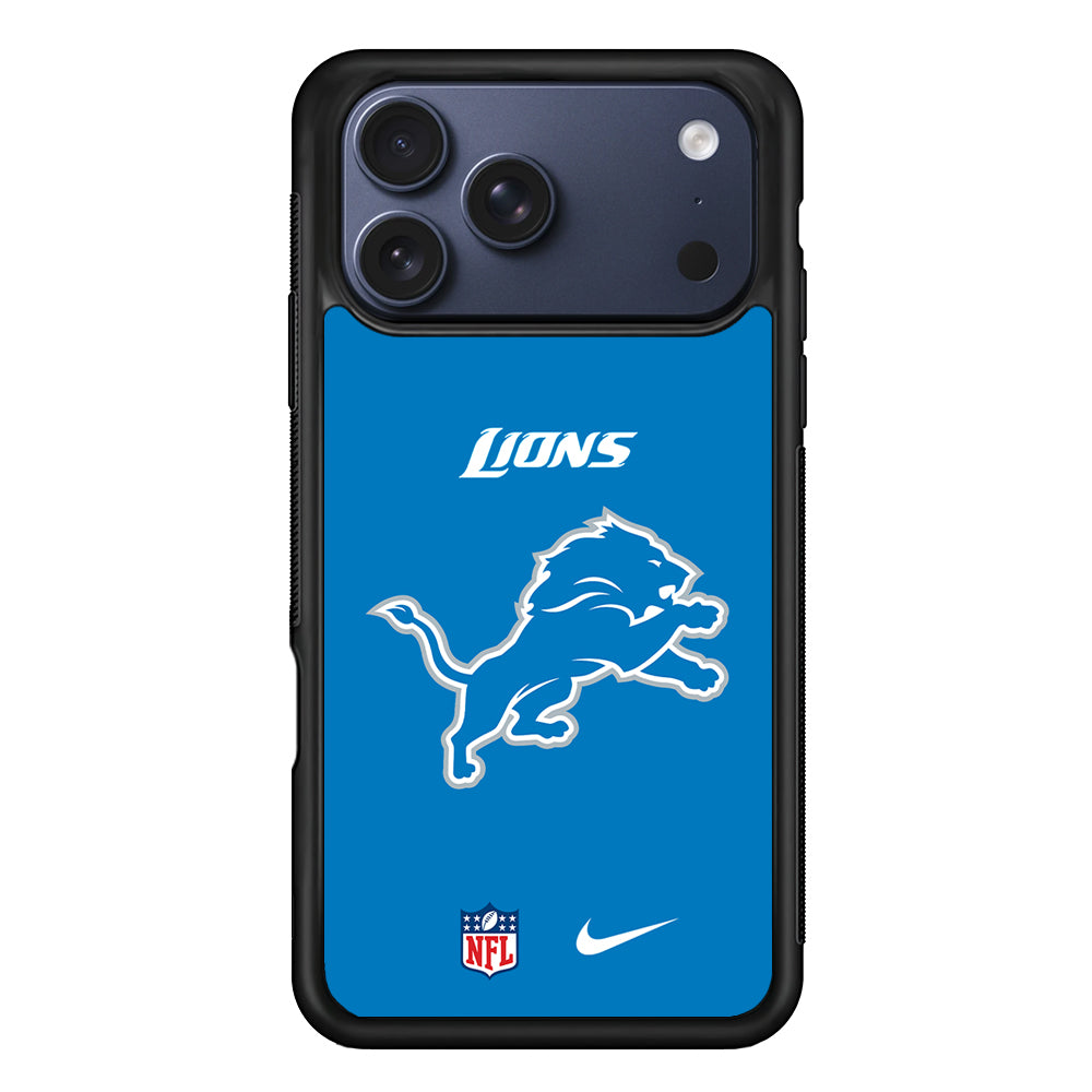 NFL Detroit Lions Blue Nike iPhone 17 Pro Case - Altracase