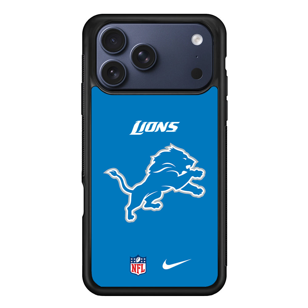 NFL Detroit Lions Blue Nike iPhone 17 Pro Max Case - Altracase