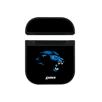 NFL Detroit Lions Iconic Apple AirPods Case-AirPod Case-Black-Altracase