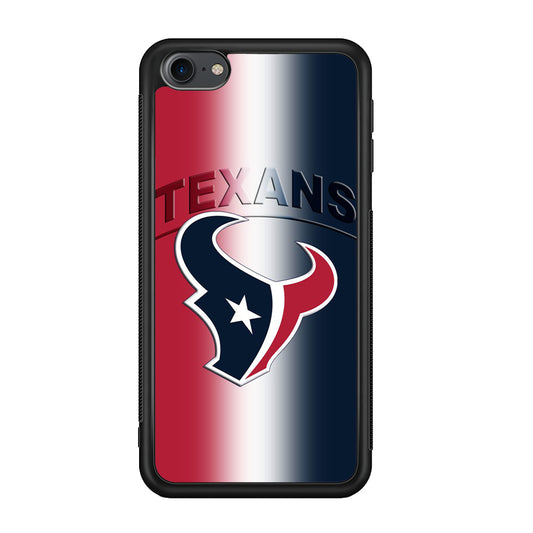 NFL Houston Texans 001 iPod Touch 6 Case-Phone Case-Rubber White (2D Case)-Altracase