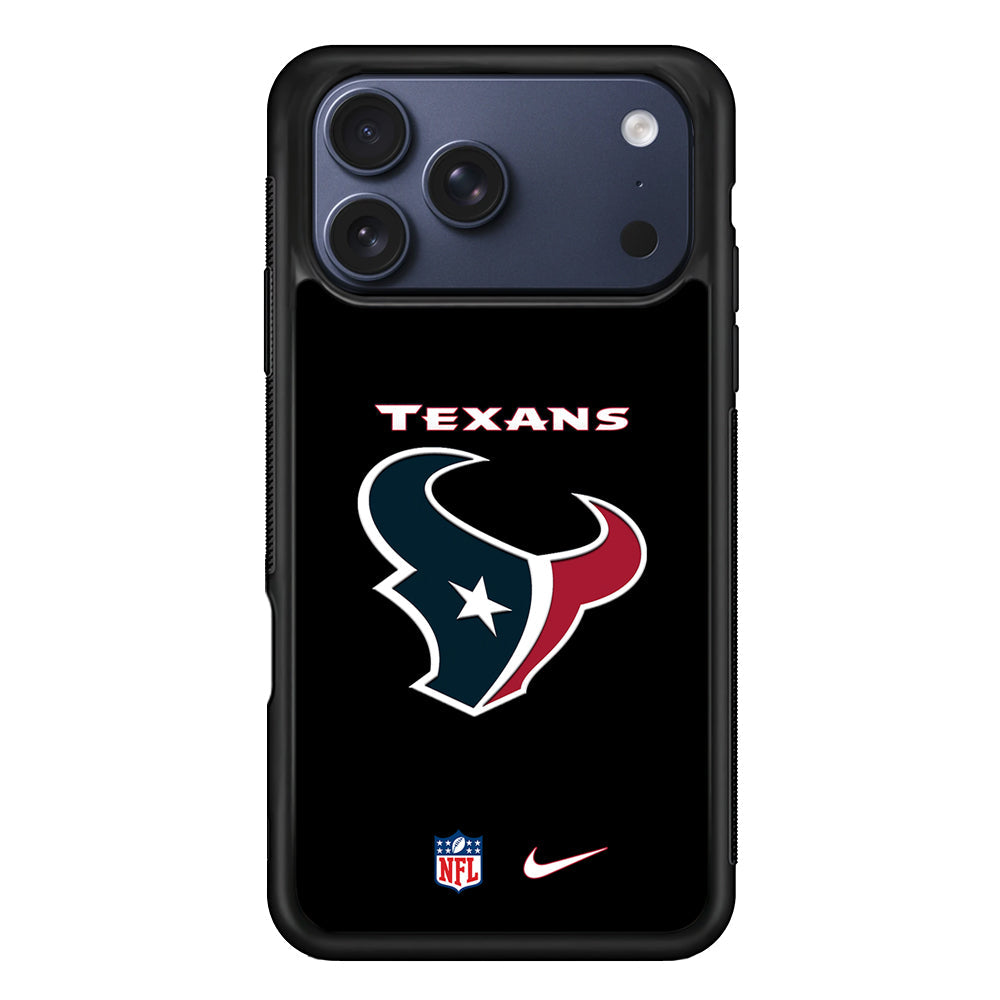 NFL Houston Texans Black Nike iPhone 17 Pro Max Case - Altracase