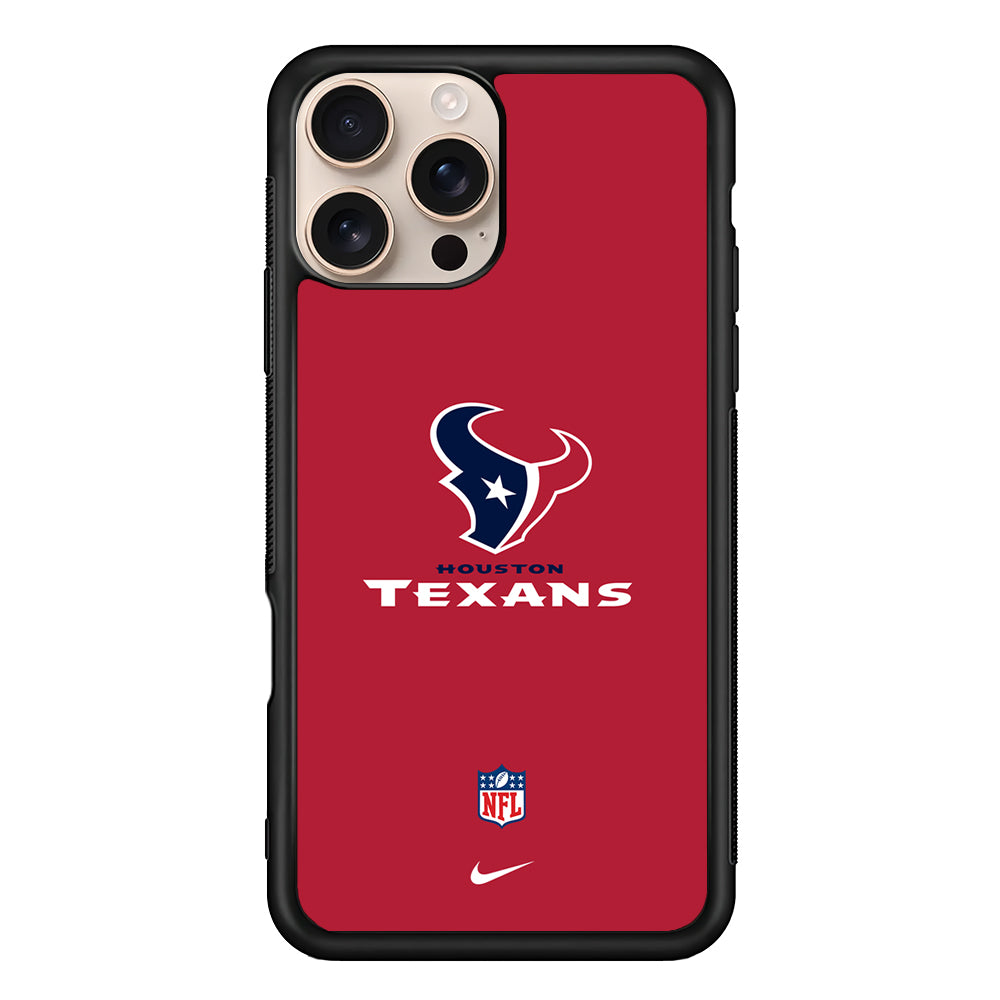NFL Houston Texans Red Nike iPhone 16 Pro Case - Altracase