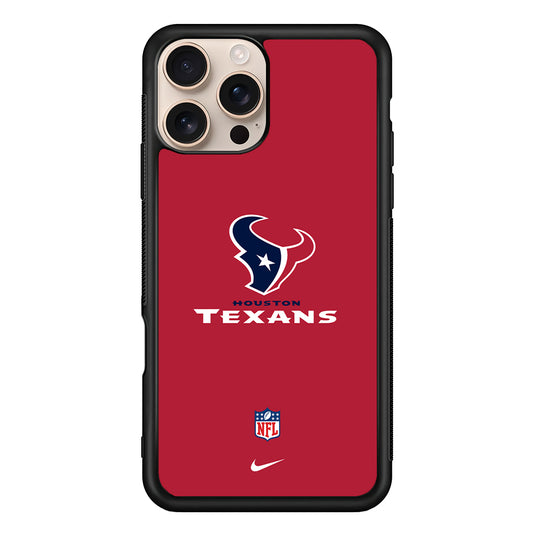 NFL Houston Texans Red Nike iPhone 16 Pro Case - Altracase