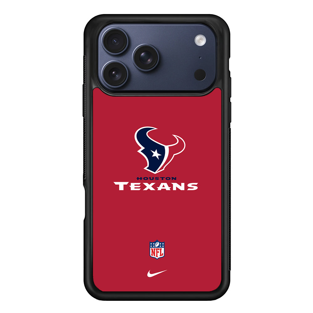 NFL Houston Texans Red Nike iPhone 17 Pro Case - Altracase