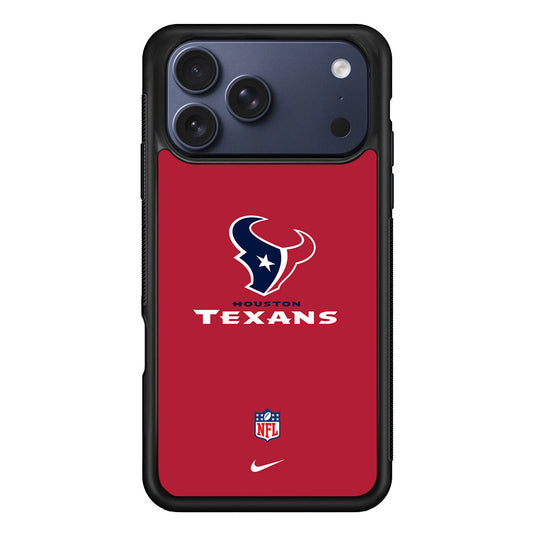 NFL Houston Texans Red Nike iPhone 17 Pro Max Case - Altracase