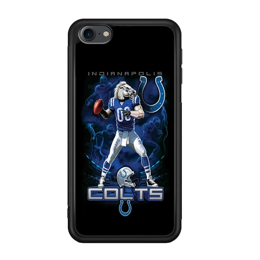 NFL Indianapolis Colts 001 iPod Touch 6 Case-Phone Case-Rubber White (2D Case)-Altracase