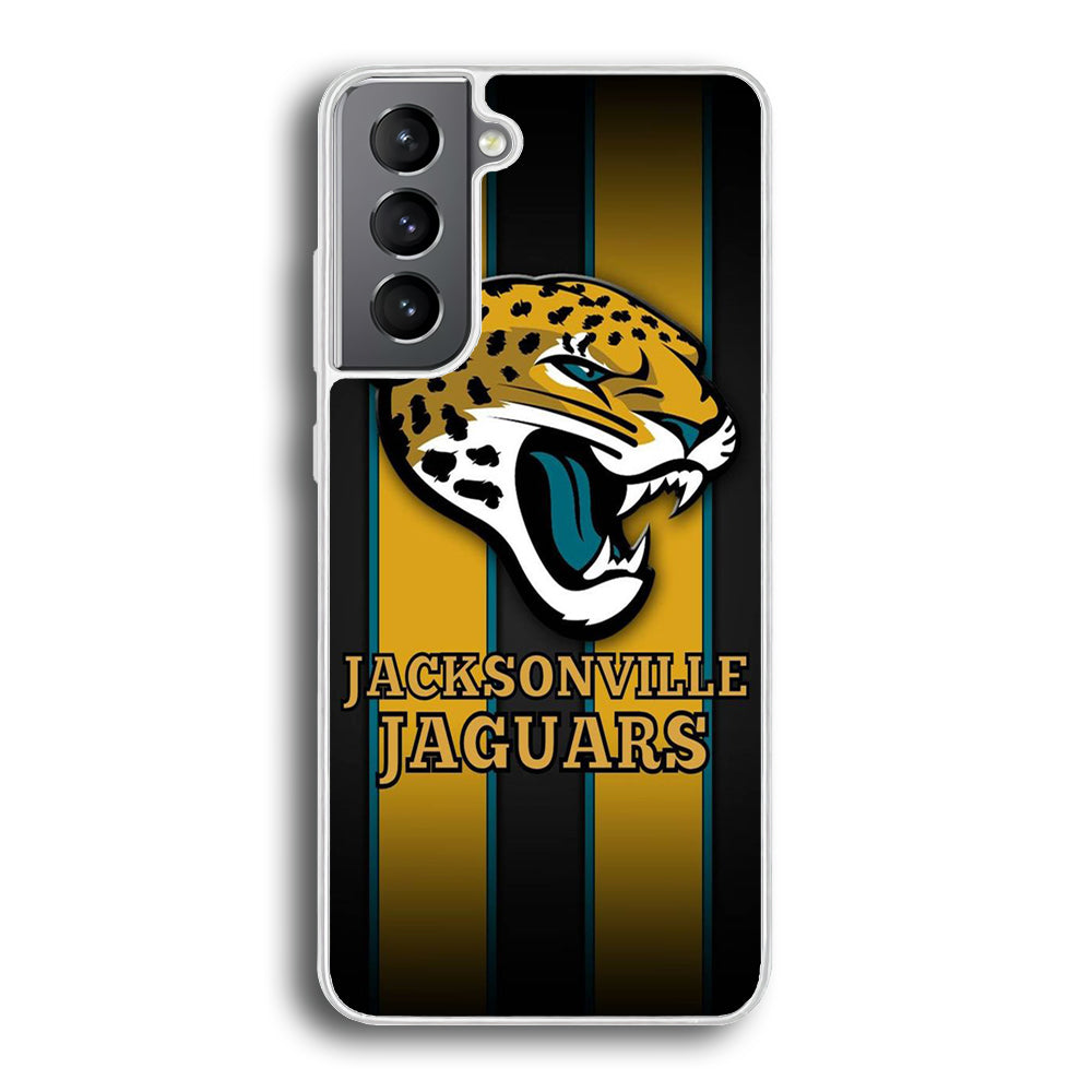 NFL Jacksonville Jaguars 001 Samsung Galaxy S23 Case-Phone Case-Rubber White (2D Case)-Altracase
