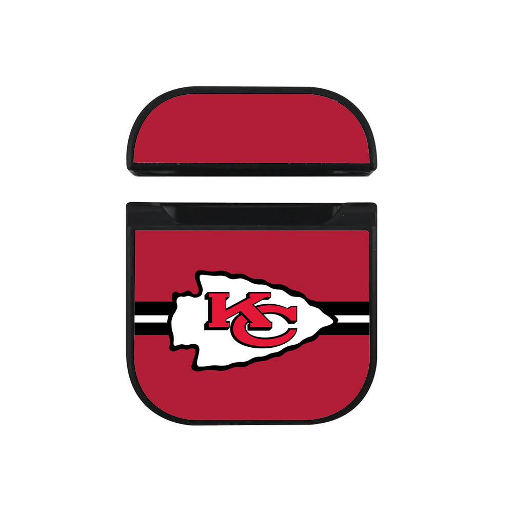 NFL Kansas City Chiefs Logo Apple AirPods Case-AirPod Case-Black-Altracase