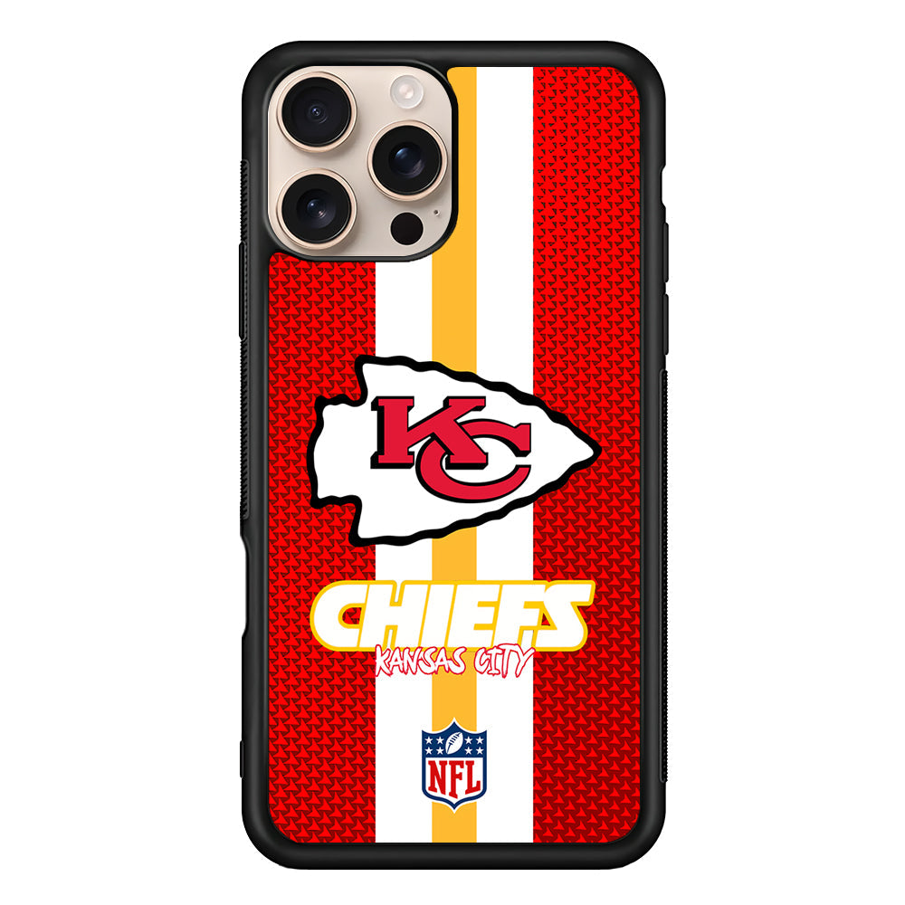 NFL Kansas City Chiefs Pattern iPhone 16 Pro Max Case - Altracase
