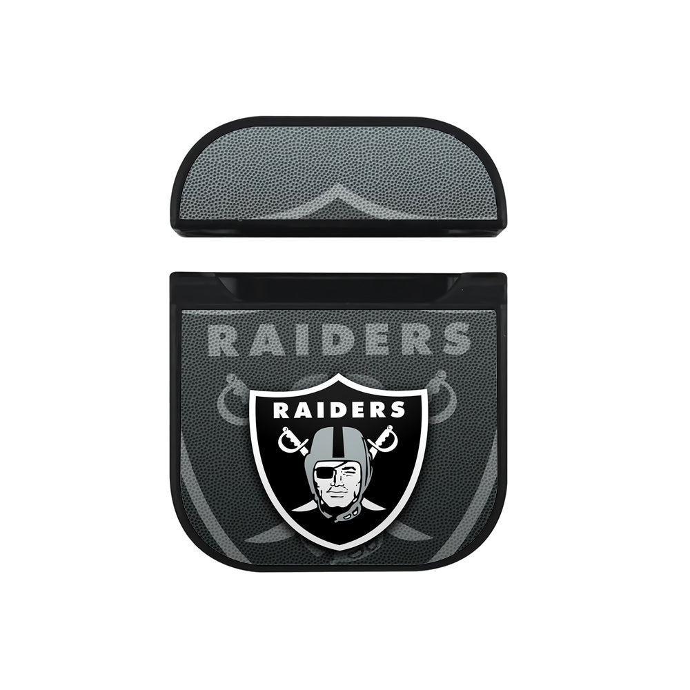 NFL Las Vegas Raiders Logo Apple AirPods Case-AirPod Case-Black-Altracase