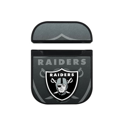 NFL Las Vegas Raiders Logo Apple AirPods Case-AirPod Case-Black-Altracase