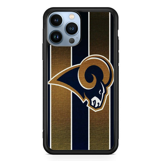 NFL Los Angeles Rams 001 iPhone 14 Pro Case-Phone Case-Rubber Black (2D Case)-Altracase