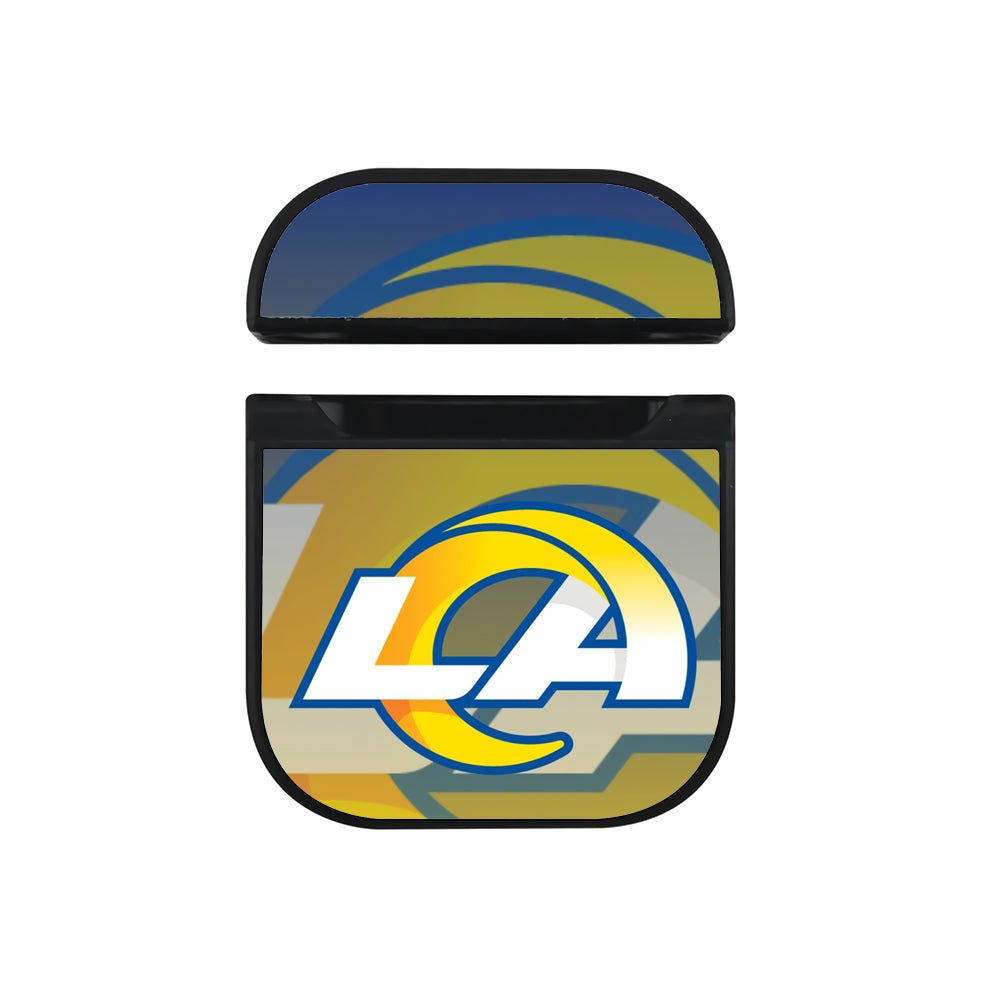 NFL Los Angeles Rams Gradation Apple AirPods Case-AirPod Case-Black-Altracase