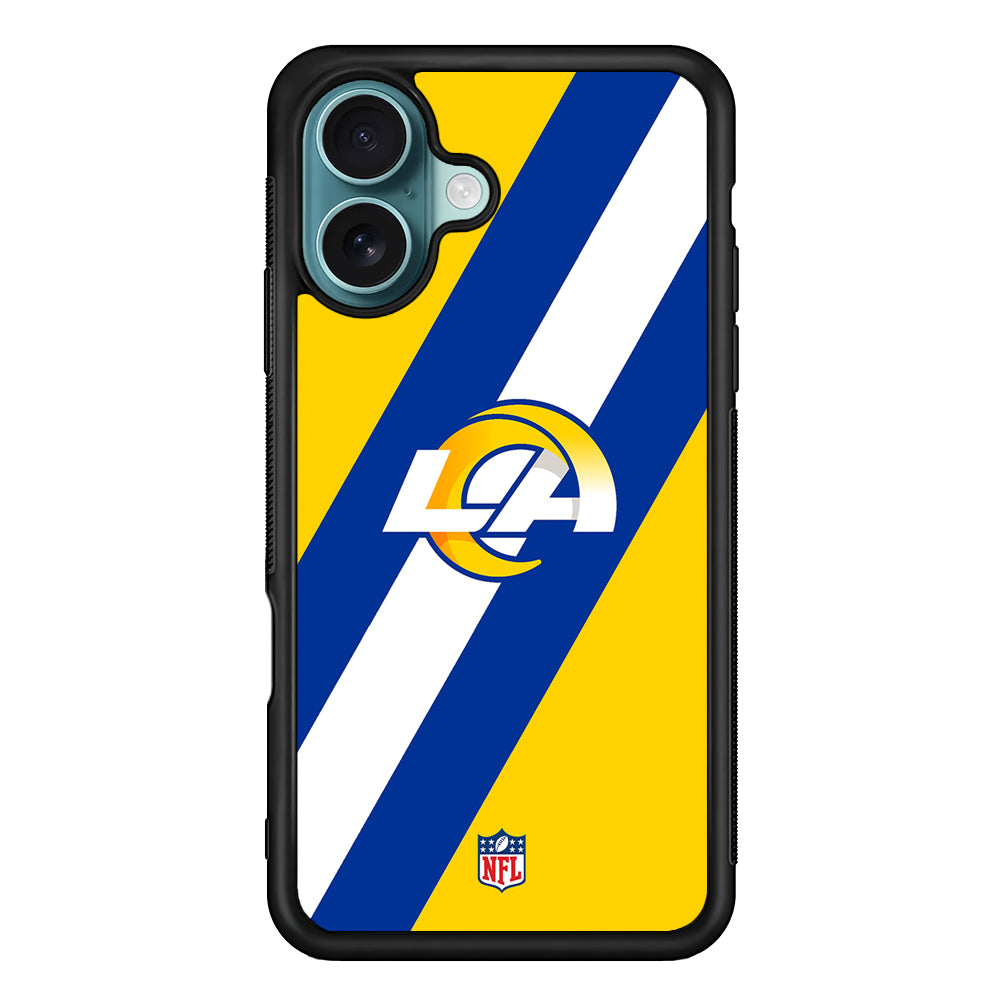 NFL Los Angeles Rams Stripe iPhone 16 Case - Altracase