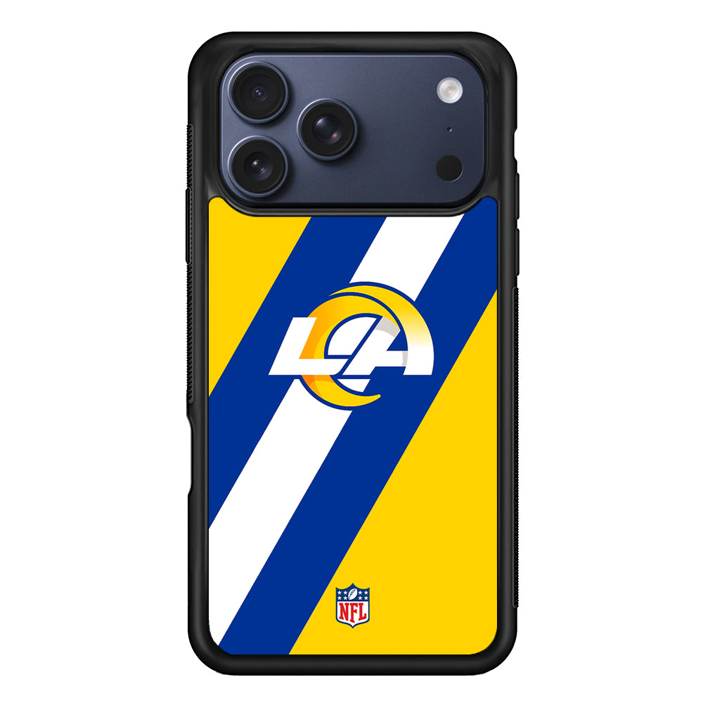 NFL Los Angeles Rams Stripe iPhone 17 Pro Case - Altracase