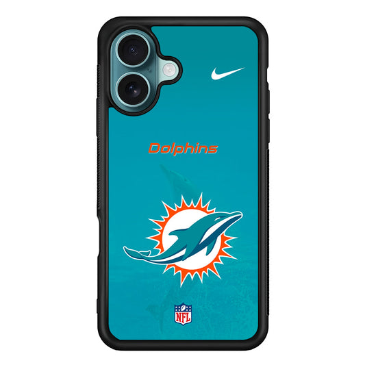 NFL Miami Dolphins Nike Logo iPhone 16 Plus Case - Altracase