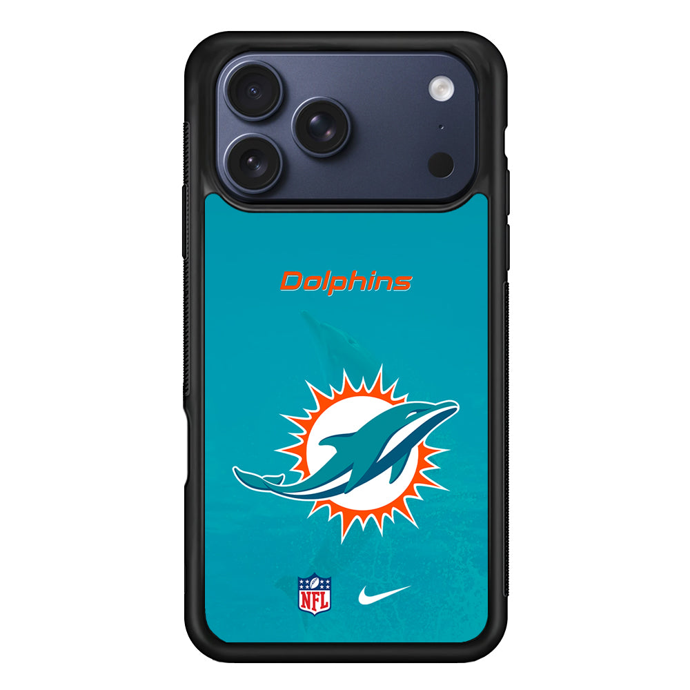 NFL Miami Dolphins Nike Logo iPhone 17 Pro Case - Altracase