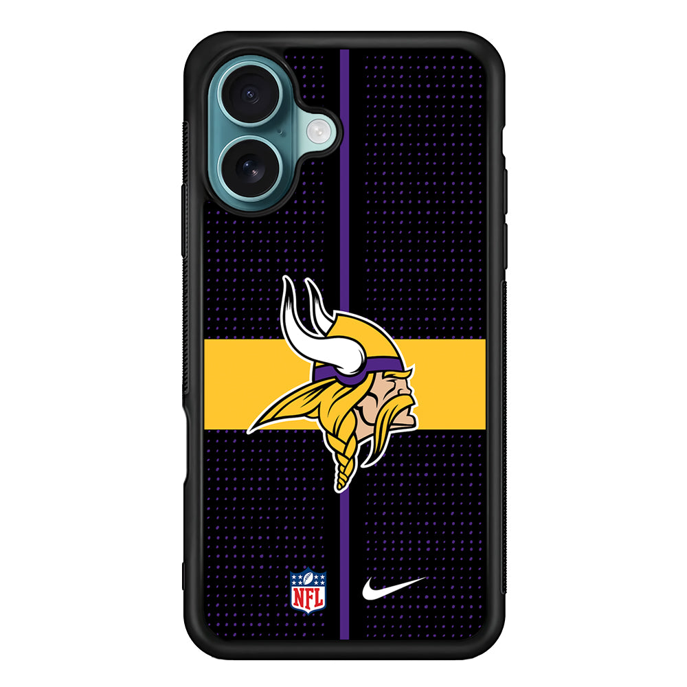 NFL Minnesota Vikings Dot Nike iPhone 16 Case - Altracase