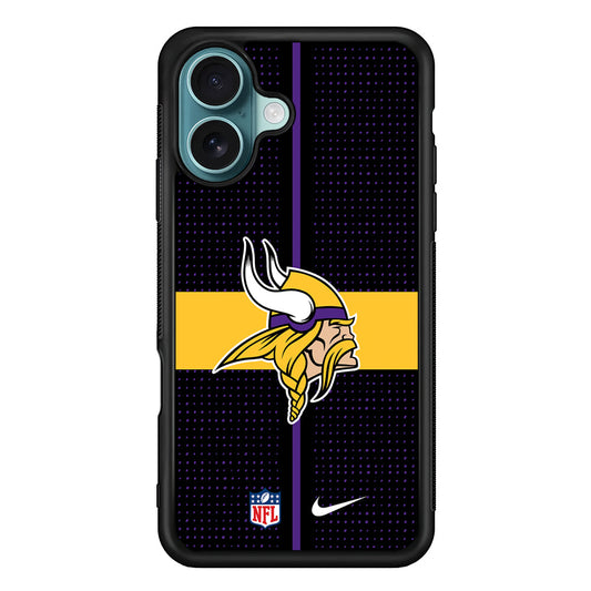 NFL Minnesota Vikings Dot Nike iPhone 16 Plus Case - Altracase