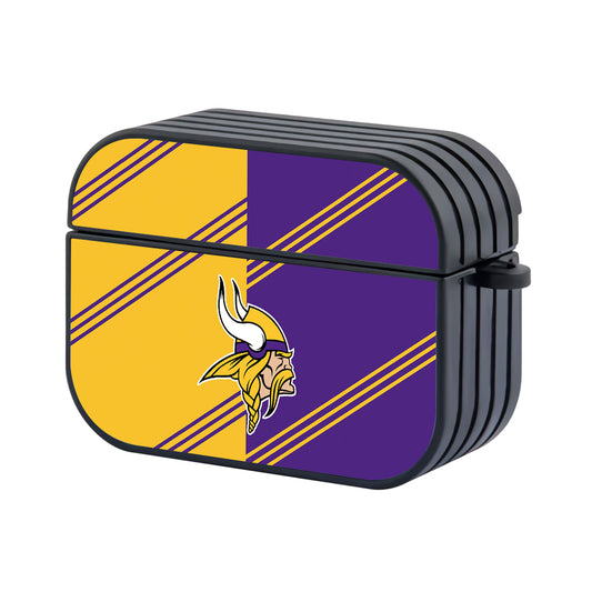 NFL Minnesota Vikings Stripe Apple Airpods Pro Case-AirPods Pro Case-Altracase