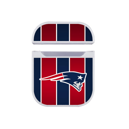 NFL New England Patriots Flag Line Apple AirPods Case-AirPod Case-White-Altracase