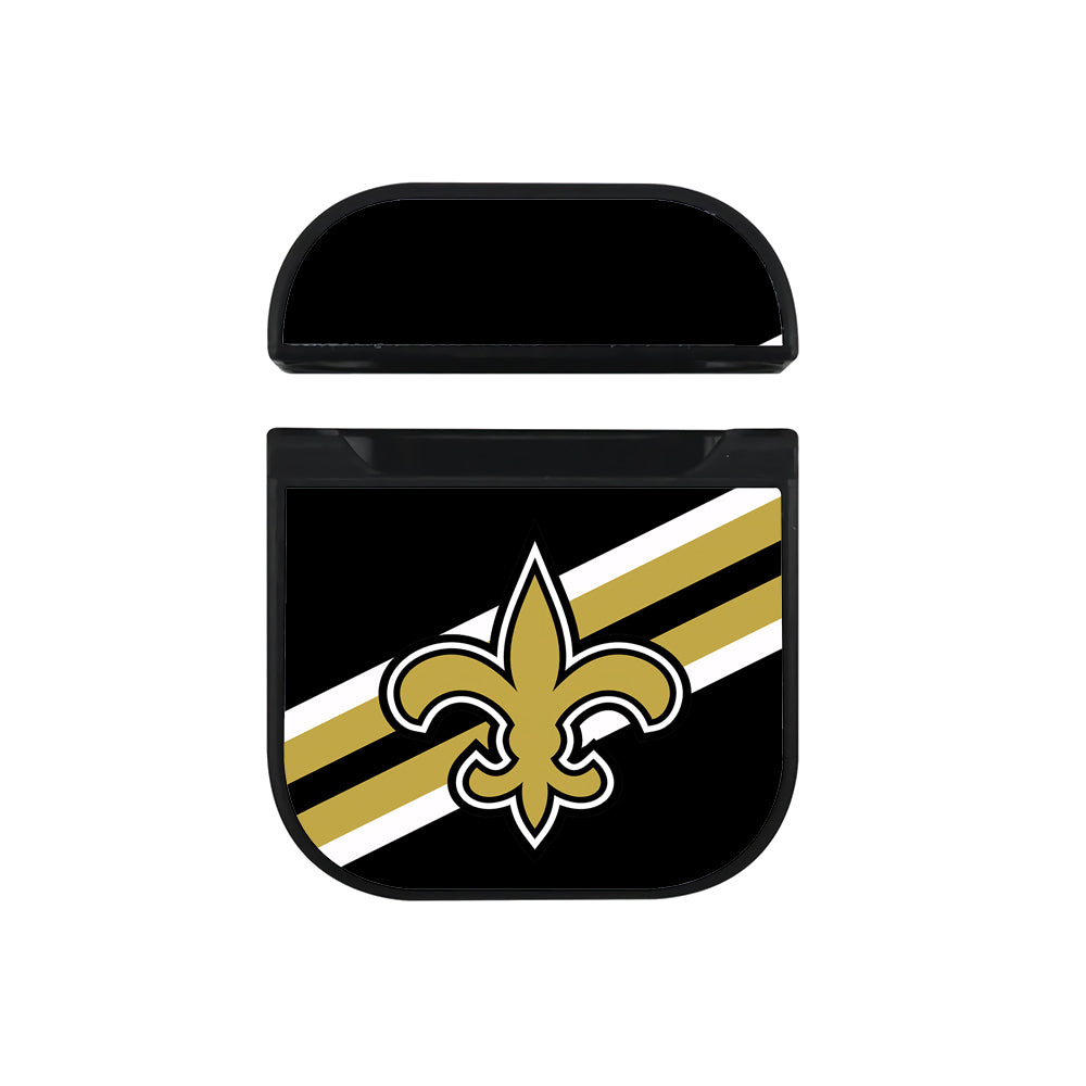 NFL New Orleans Saints Logo Apple AirPods Case-AirPod Case-Black-Altracase