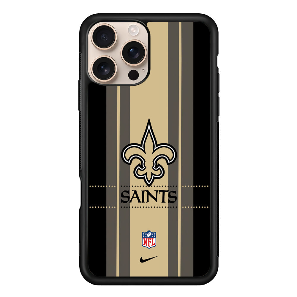 NFL New Orleans Saints Stripe Nike iPhone 16 Pro Max Case - Altracase